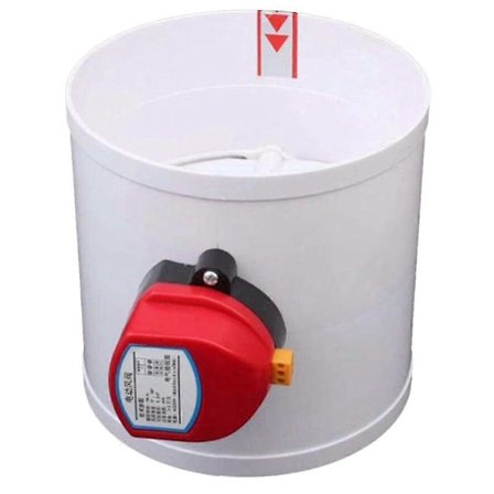 160mm Luftdämpare Ventil Elektrisk Motoriserad Backventil För 6 Tums Ventilation Solenoidventil Med Aktuator 220v