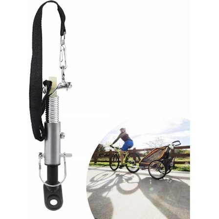 Cykelanhængertræk med dobbelt beskyttelse, 11 mm universelt cykelanhængertræk, cykelanhængertrækkobling til børn og hunde