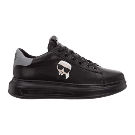 Karl Lagerfeld men's Sko leather trainers sneakers Kapri K/Ikonik Sort, Herre, Størrelse: 40 EU