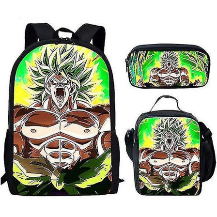Dragon Ball Elementary School Theme School Bag 3-piece Set Computer Bag Messenger Bag Pencil Case