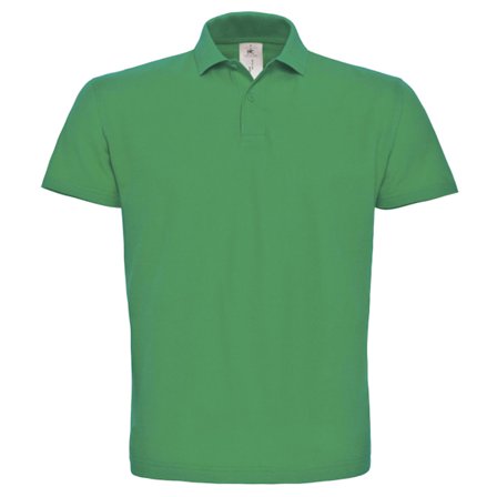 B&C ID.001 Herr Kortärmad Polotröja 2XL Kelly Green