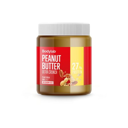 Bodylab Peanut Butter Ultra Crunch 500 g, Helse & Madvarer, Smørepålæg, Peanutbutter