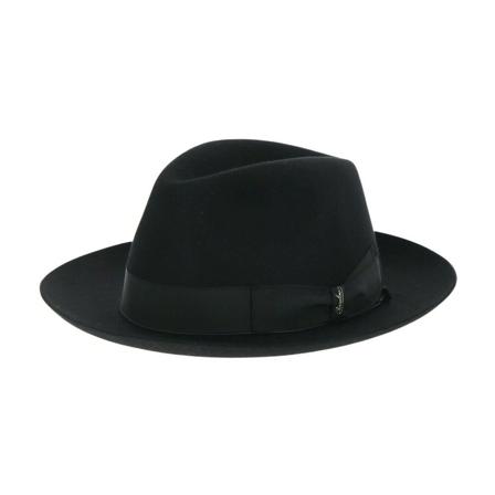 Borsalino Hats Sort, Herre Accessories, Størrelse: 58 CM