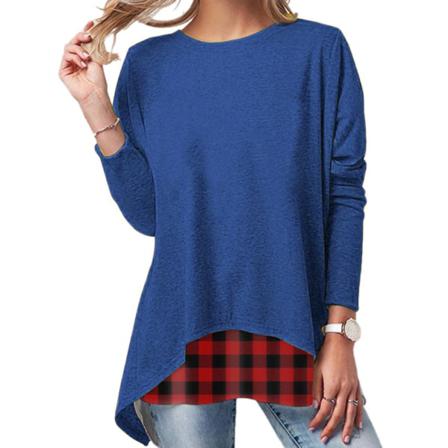 Personlighet Jul Print Överdimensionerad T-shirt Dam O-