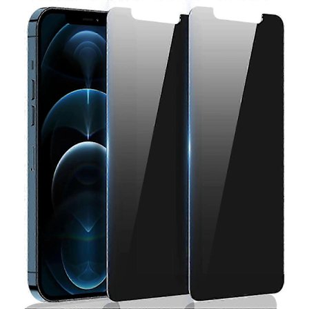 2-pack skärmskydd i härdat glas för iPhone 12/iPhone 12 Pro med insynsskydd, anti-spion skärmskydd för iPhone 12/iPhone 12 Pro tillbehör, skal