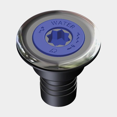 Deck Filler Water Rutgerson Deck Filler Water, straight, composite & stainless steel / composite cap, for Ø38 mm hose