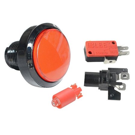 Arcade-knap Game Player-knap RØD