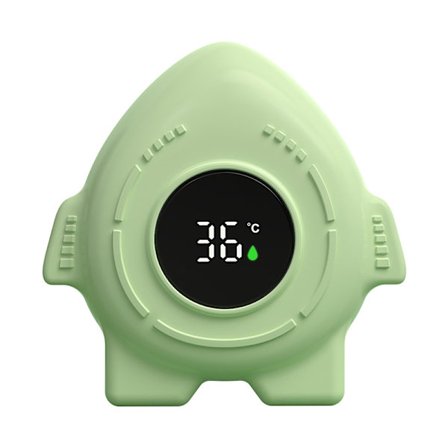 Grön Raketformad Babybad Termometer Badtermometer B