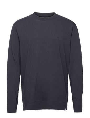 Aron Wool Ls T-Shirt Blue Les Deux
