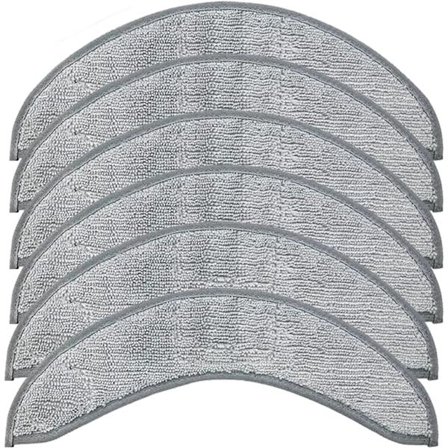 6 kpl vaihtomoppiliinoja, jotka ovat yhteensopivia iRobot Roomba Combo J7 J7+ -robotti-imurin kanssa - Pestävät ja uudelleenkäytettävät 