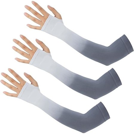 3 par UPF 50 Anti-UV Kylning Arm Sleeves Gradient Sommar Solskydd Arm Sleeves för Utomhussporter Cykling Körning Löpning
