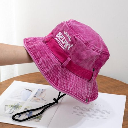 Bomull Bucket Hats Dam Sommar Hat ROSE