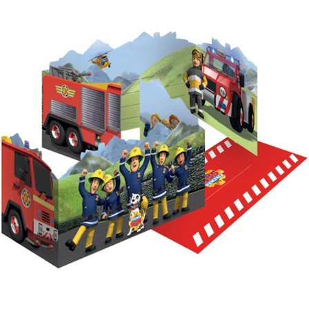 Brandmand Sam Invitationer & Kuverter 8-pak