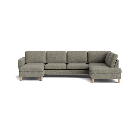 Haven U-sofa, venstrevendt - Puente Grøn - 206x327x86 - Sofa, u-sofa