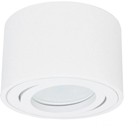 Justerbar LED-spotlight for utenpåliggende taklampe 80x50mm Hvit