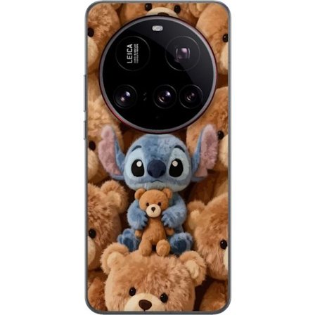 Kompatibelt Mobildeksel til Xiaomi 15 Ultra Stitch omgitt av brune teddybjørner med en liten teddybjørn i fanget i en søt og koselig kawaii-design