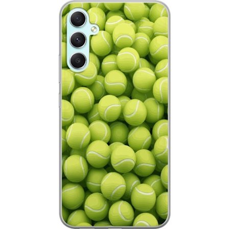 Kompatibel Mobilcover til Samsung Samsung Galaxy A34 Mønster af grønne tennisbolde i høj detalje, sporty motiv med gentagende tekstur og stærke fa