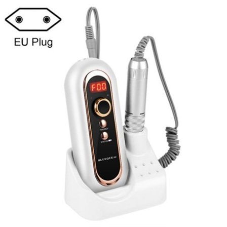 Plug-in bärbar nagelkolborste slipmaskin - europeisk standard (vit)
