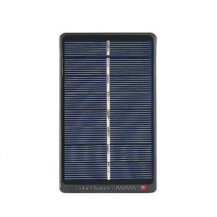 2*aa/aaa genopladelige batterier oplader solcelledrevet oplader 1w 4v solpanel til batteriopladning