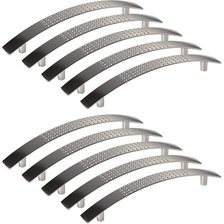 10 st Möbelhandtag Rostfritt Stål Finish Centrumavstånd 128 mm Möbelhandtag Handtag
