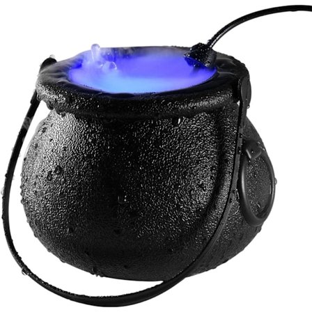 Halloween Dekoration Heks Gryde Farveskift Tågemaskine Røgmølle