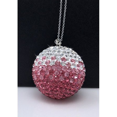 Bling Bil Dekoration Lilla Krystalbold Bil Bak Spejl Charm, Pink Rhinestone Hængende Bil Ornament, Bil Tilbehør