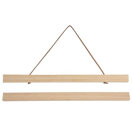 Træplakatophæng DIY magnetisk ophængningsramme til kunst/tryk/lærred/fotos/billeder/kunstværker 21x2,1cm