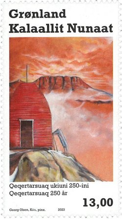 Grønland - Qeqertarsuaq 250 år - Postfrisk frimærke