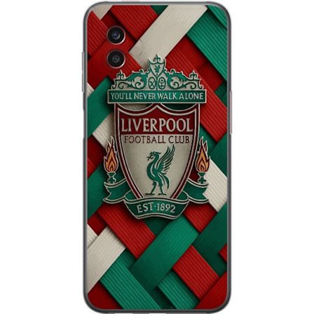 Yhteensopiva Puhelinkuori Samsung Samsung Galaxy Xcover6 Pro Liverpool Football Clubin tunnus, jossa You'll Never Walk Alone voimakkaassa graafisessa