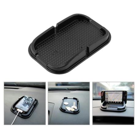 Universal Multifunktionell Bil Anti-slip Klibbig Pad Svart One Size