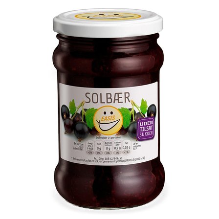 EASIS Solbær Marmelade 285 g, Helse & Madvarer, Smørepålæg, Marmelade