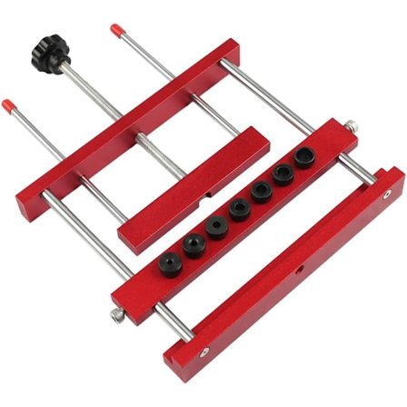 Mortise Jig i bulk for trearbeid Trebearbeidingsverktøy Aluminiumlegering Router Modell med 7 borehylser