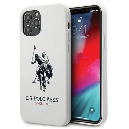 US Polo USHCP12LSLHRWH iPhone 12 Pro Max 6,7" hvid/hvid Silikone Collection