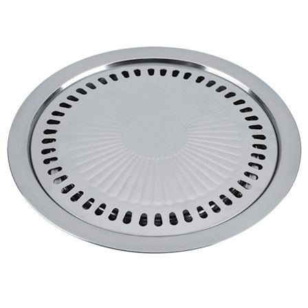 Grillpanne, rustfritt stål, non-stick grillplate som sikrer enkel matlaging og rengjøring, kraftig konstruksjon bygget for å vare