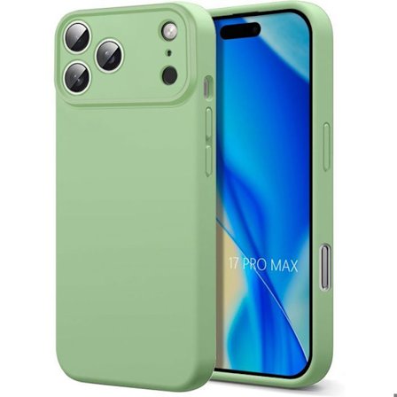 Skyddsbak - BOOLING - för iPhone 17 Pro Max - Ultra Slim Silikon Stötsäker Anti-repor Grön