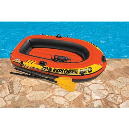 Intex Explorer Pro 200 Uppblåsbar Gummibåt med åror och pump