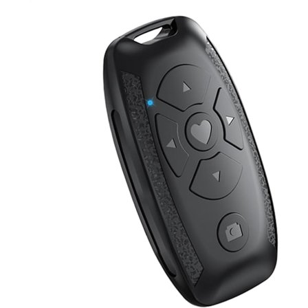 Trådløs selvutløser kamera lukker-fjernkontroll mobiltelefon Bluetooth sanntids video fjernkontroll | Smart USB-lading, 10-15m rekkevidde