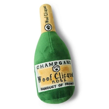 Plys Hundelegetøj Pet Kvækkende Champagne Vin Flaske Formet Legetøj Hund Bidresistent Rens Tænder Tyggelegetøj
