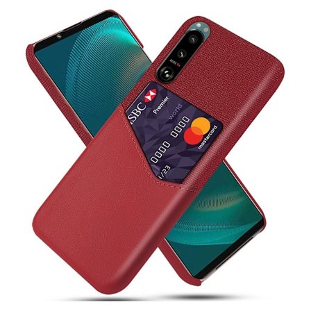 Bofink Sony Xperia 5 III skal med korthållare - Röd