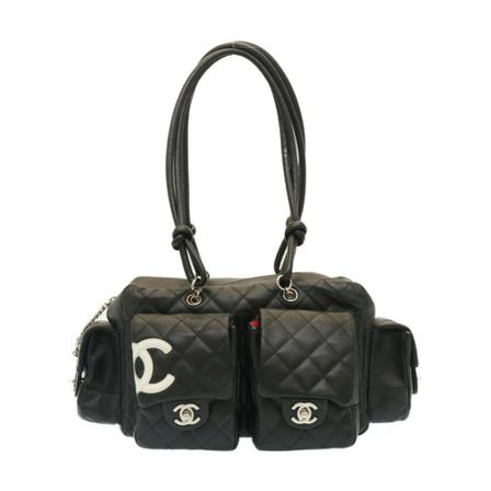 Chanel Vintage Pre-owned Cambon reporter Tas , Zwart , Dames , Maat: ONE Size Vintage Tassen