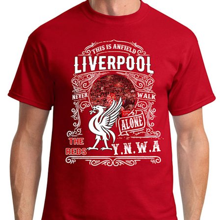 Liverpool vintage -tyylinen t-paita - YNWA S