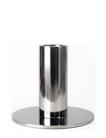 Cooee Design Candlestick Low 70Mm Sand - Silver - H:7CM