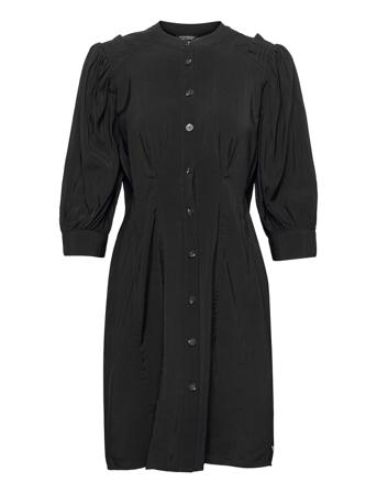 Printed Fitted Button-Through Dress Black Scotch & Soda
