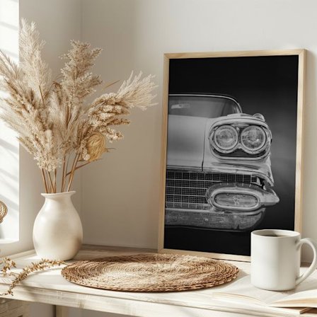 American classic car Bonneville 1958 Convertible Poster 30x40 cm