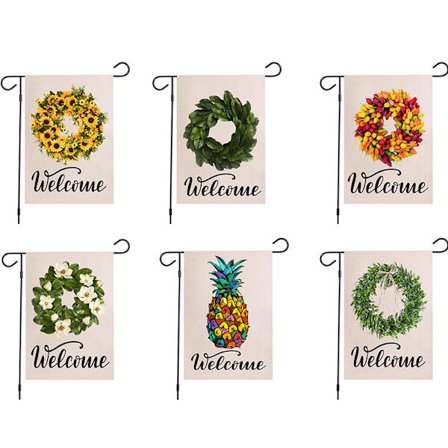 Hageflagg dekorative av forskjellige høytider for hage- og hjemmedekorasjon