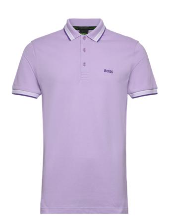 Paddy Polos Short-sleeved Lilla BOSS*Betinget Tilbud