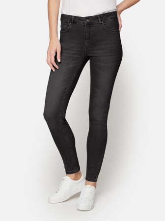 B. COPENHAGEN - Liza Jeans - Vasket Sort - Slim Fit / Lav Talje