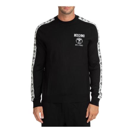 Moschino, Sweatshirts Czarny, Mężczyzna, Rozmiar: S