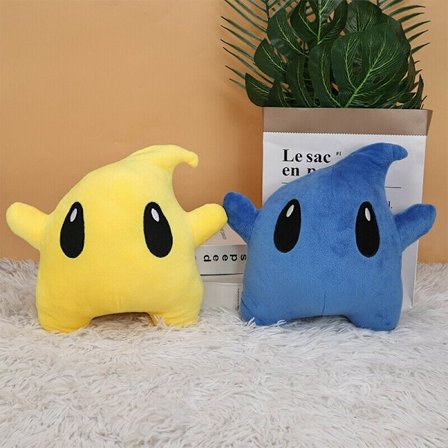 Mario Kanin Lilla Stjerne Luma Stjerne Plys Gal Glitrende Sten Gave Plyslegetøj Blød