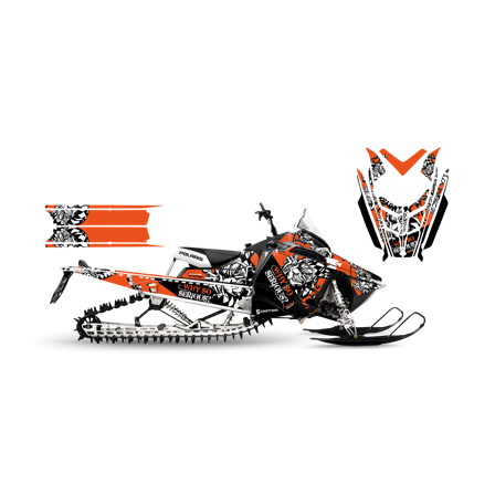 Dekalkit SweTown Joker Oransje - Polaris 800 Switchback Assault 2011-2016